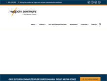 Tablet Screenshot of myopainseminars.com